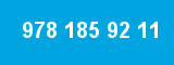 978 185 92 11
